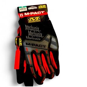 Men’s Mechanic Red, Gray & Black Gloves Impact Protection by Mechanic Wear  - L